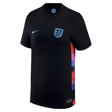 Women's Nike Black England Women's National Team 2025/26 Away Replica Jersey