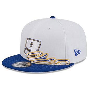 Men's New Era White/Blue Chase Elliott 9FIFTY Snapback Hat