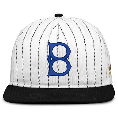Men's Nike White/Black Brooklyn Dodgers Cooperstown Collection Pro Adjustable Hat