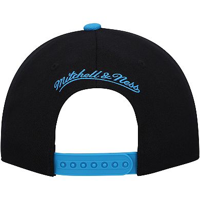 Men's Mitchell & Ness Black Charlotte FC Team Script 2.0 Stretch Snapback Hat