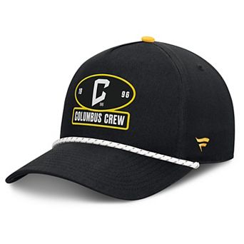Men's Fanatics Black Columbus Crew Two-Seam Rope A-Frame Adjustable Hat