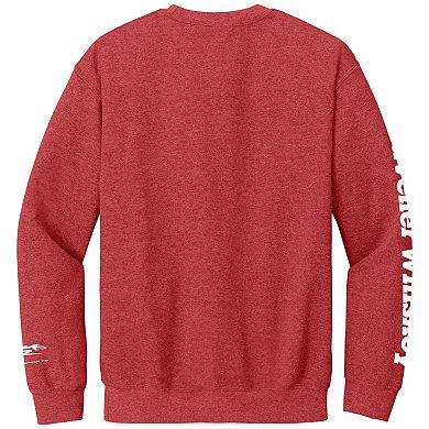 Men's Classic Ink Heather Red Justin Allgaier Traveller Whiskey Sweatshirt