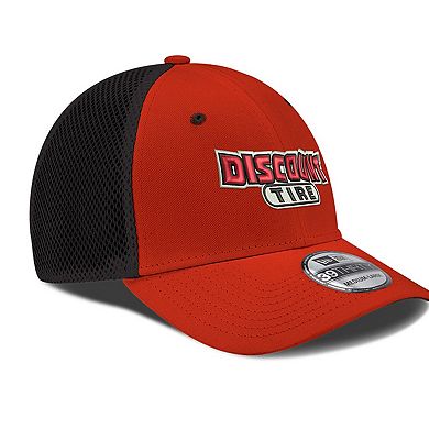 Men's New Era Red Austin Cindric Discount Tire NEO 39THIRTY Flex Hat