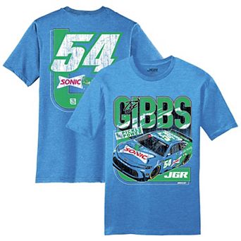 Men's Joe Gibbs Racing Team Collection Heather Royal Ty Gibbs Sonic T-Shirt
