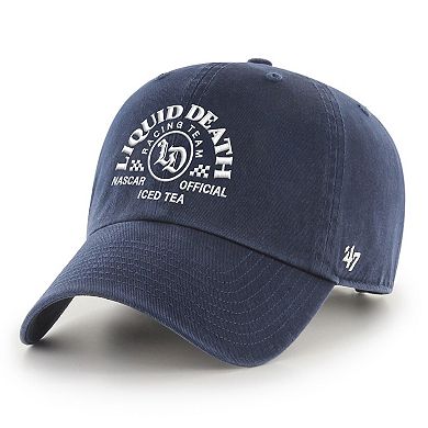 Men's '47 Navy NASCAR Liquid Death Triple Hit Clean Up Adjustable Hat