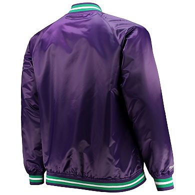 Men's Mitchell & Ness Purple Big & Tall 1995 NBA All-Star Game Hardwood Classics Satin Full-Snap Jacket