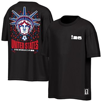 Men's Outerstuff Black USMNT FIFA World Cup 2026 Rally Oversized 2-Hit T-Shirt