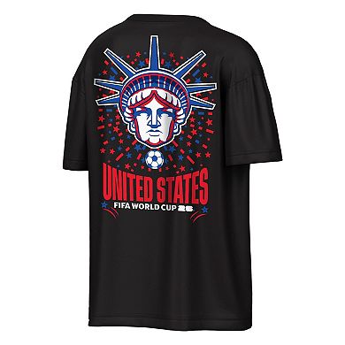 Men's Outerstuff Black USMNT FIFA World Cup 2026 Rally Oversized 2-Hit T-Shirt