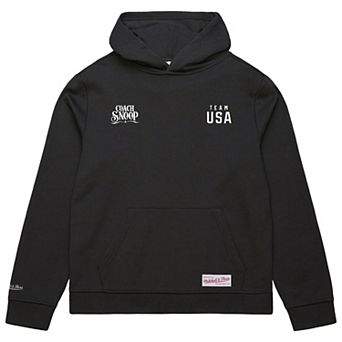 Men's Mitchell & Ness Black Team USA Coach Snoop Hoodie