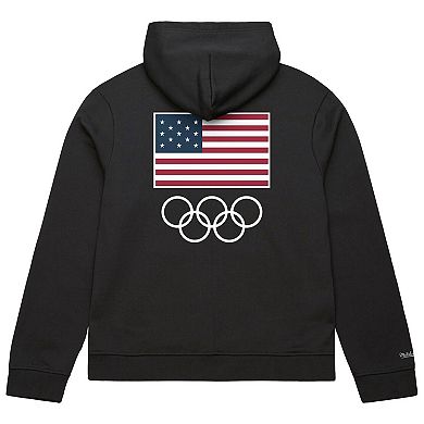 Men's Mitchell & Ness Black Team USA Coach Snoop Hoodie