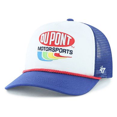Men's '47 White/Royal Jeff Gordon DuPont Rope Adjustable Trucker Hat