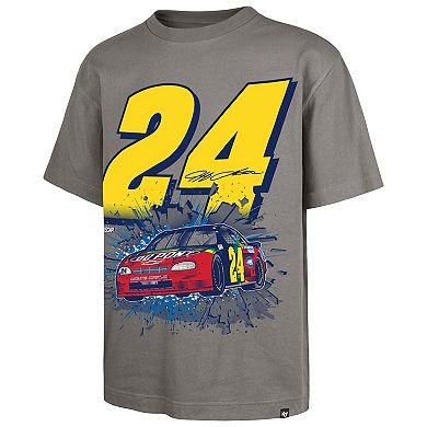 Men's '47 Heather Gray Jeff Gordon Race Day Foundation T-Shirt