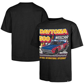 Men's '47 Black Daytona International Speedway Daytona 500 Race Day Foundation T-Shirt