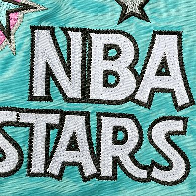 Men's Mitchell & Ness Teal Big & Tall 1996 NBA All-Star Game Hardwood Classics Satin Full-Snap Jacket