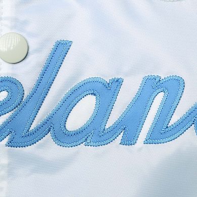 Men's Mitchell & Ness White Big & Tall 1997 NBA All-Star Game Hardwood Classics Satin Full-Snap Jacket