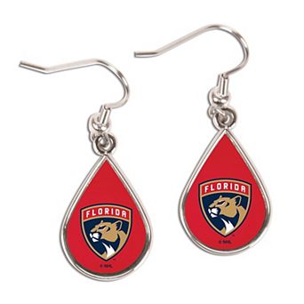 WinCraft Florida Panthers Tear Drop Dangle Earrings