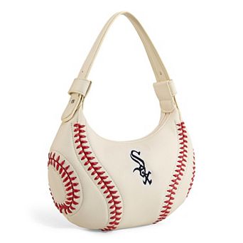 Montana West Chicago White Sox Beige Shoulder Hobo Bag