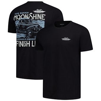 Men's Checkered Flag Sports Black NASCAR 2-Spot Moonshine Finish Line Tee