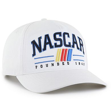 Men's '47 White NASCAR Merchandise Roscoe Hitch Adjustable Hat