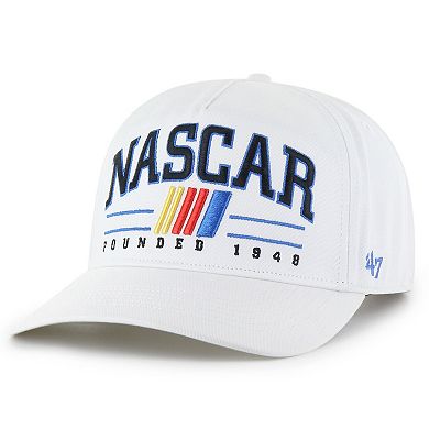 Men's '47 White NASCAR Merchandise Roscoe Hitch Adjustable Hat