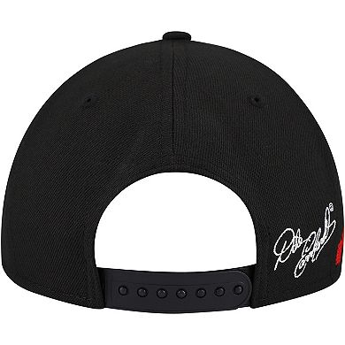 Men's New Era Black Dale Earnhardt The Intimidator 9FORTY Snapback Hat