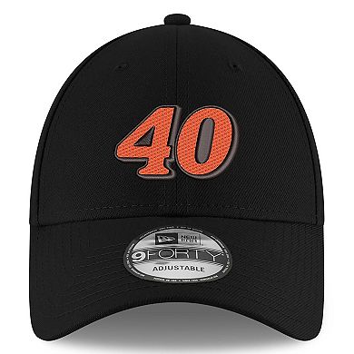Men's New Era Black Justin Allgaier 9FORTY Adjustable Hat