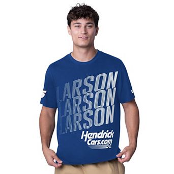 Men's Starter Blue Kyle Larson Hendrickcars.com All Star Extreme T-Shirt