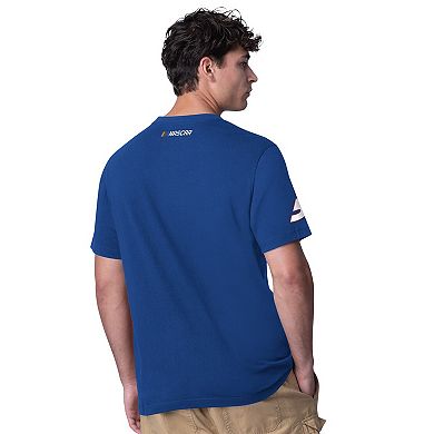 Men's Starter Blue Kyle Larson Hendrickcars.com All Star Extreme T-Shirt