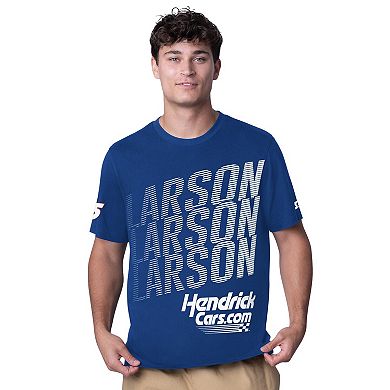 Men's Starter Blue Kyle Larson Hendrickcars.com All Star Extreme T-Shirt
