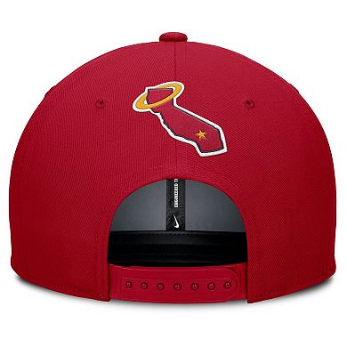 Men's Nike Gray/Red California Angels Cooperstown Collection Pro Performance Snapback Hat
