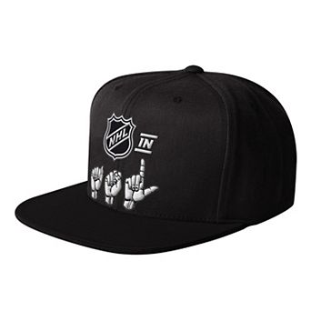 Men's Starter Black NHL ASL Snapback Hat