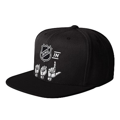 Men's Starter Black NHL ASL Snapback Hat