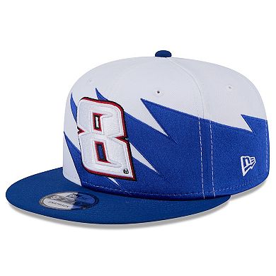 Men's New Era Blue Kyle Busch Jagged 9FIFTY Snapback Hat