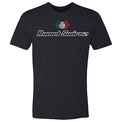 Men's Trackhouse Racing Team Collection Black Daniel Suarez Helmet T-Shirt