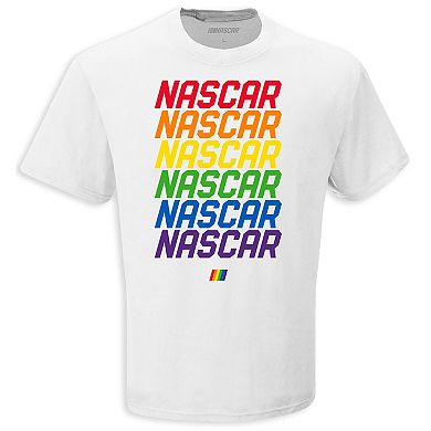 Men's Checkered Flag Sports White NASCAR Repeat T-Shirt