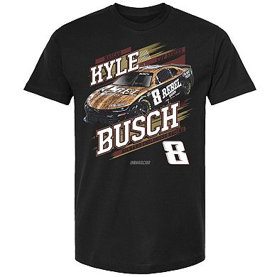 Men's Richard Childress Racing Team Collection Black Kyle Busch Cheddar's Car T-Shirt