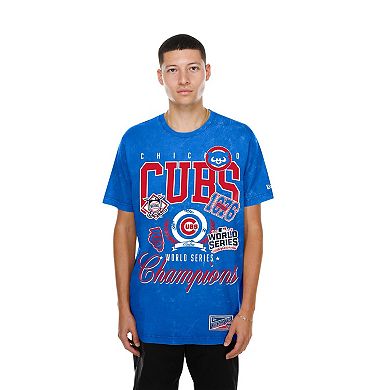 Men's New Era Royal Chicago Cubs Mineral Wash T-Shirt