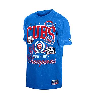 Men's New Era Royal Chicago Cubs Mineral Wash T-Shirt