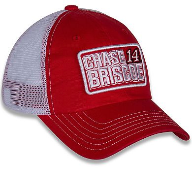 Women's Stewart-Haas Racing Team Collection Red/White Chase Briscoe Name & Number Patch Adjustable Hat