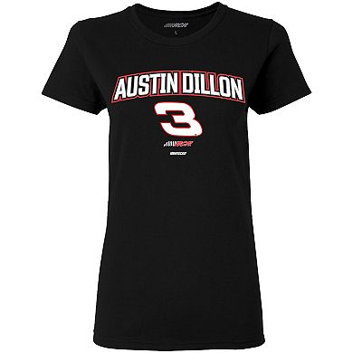 Women's Richard Childress Racing Team Collection Black Austin Dillon Car T-Shirt