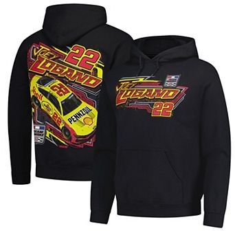 Men's Classic Ink Black Joey Logano Shell Pennzoil Flash Hoodie