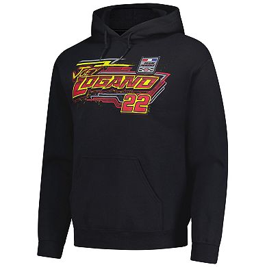 Men's Classic Ink Black Joey Logano Shell Pennzoil Flash Hoodie
