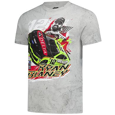 Men's Classic Ink Gray Ryan Blaney Delta Smoke 2-Spot T-Shirt