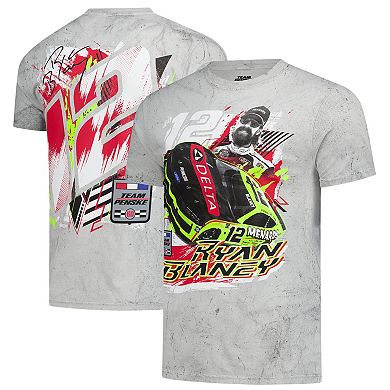 Men's Classic Ink Gray Ryan Blaney Delta Smoke 2-Spot T-Shirt