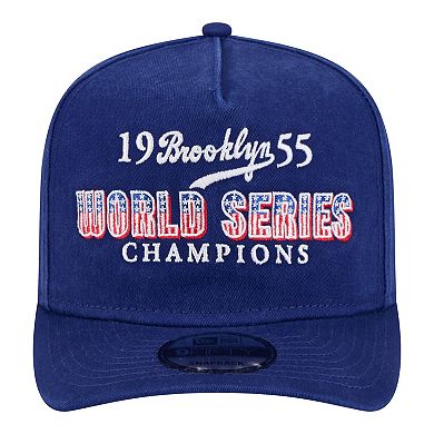 Men's New Era Royal Brooklyn Dodgers 1955 World Series Champions Throwback 9FIFTY A-Frame Snapback Hat