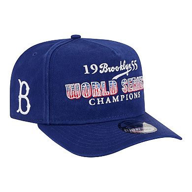 Men's New Era Royal Brooklyn Dodgers 1955 World Series Champions Throwback 9FIFTY A-Frame Snapback Hat