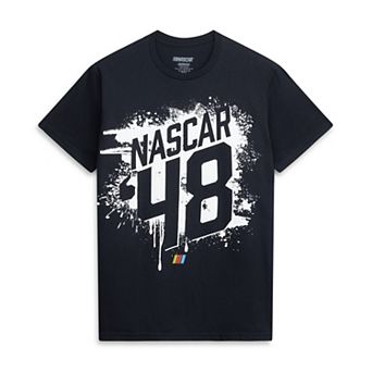 Men's Classic Ink Black NASCAR Merchandise #48 Splash Graphic T-Shirt
