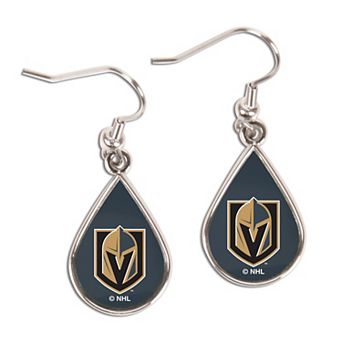 WinCraft Vegas Golden Knights Tear Drop Dangle Earrings