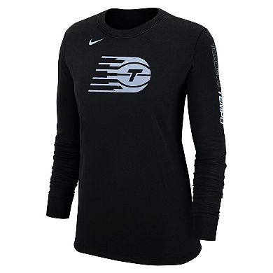 Women's Nike Black Toronto Tempo Logo Long Sleeve T-Shirt