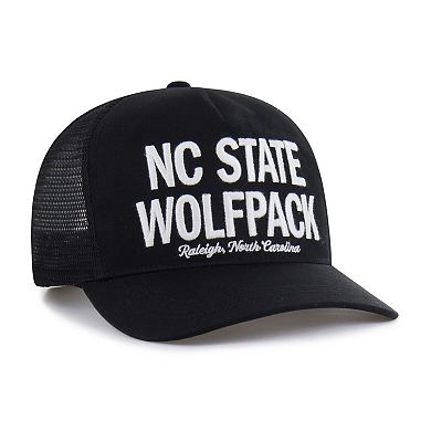 Men's '47 Black NC State Wolfpack Contemporary Hitch Trucker Adjustable Hat